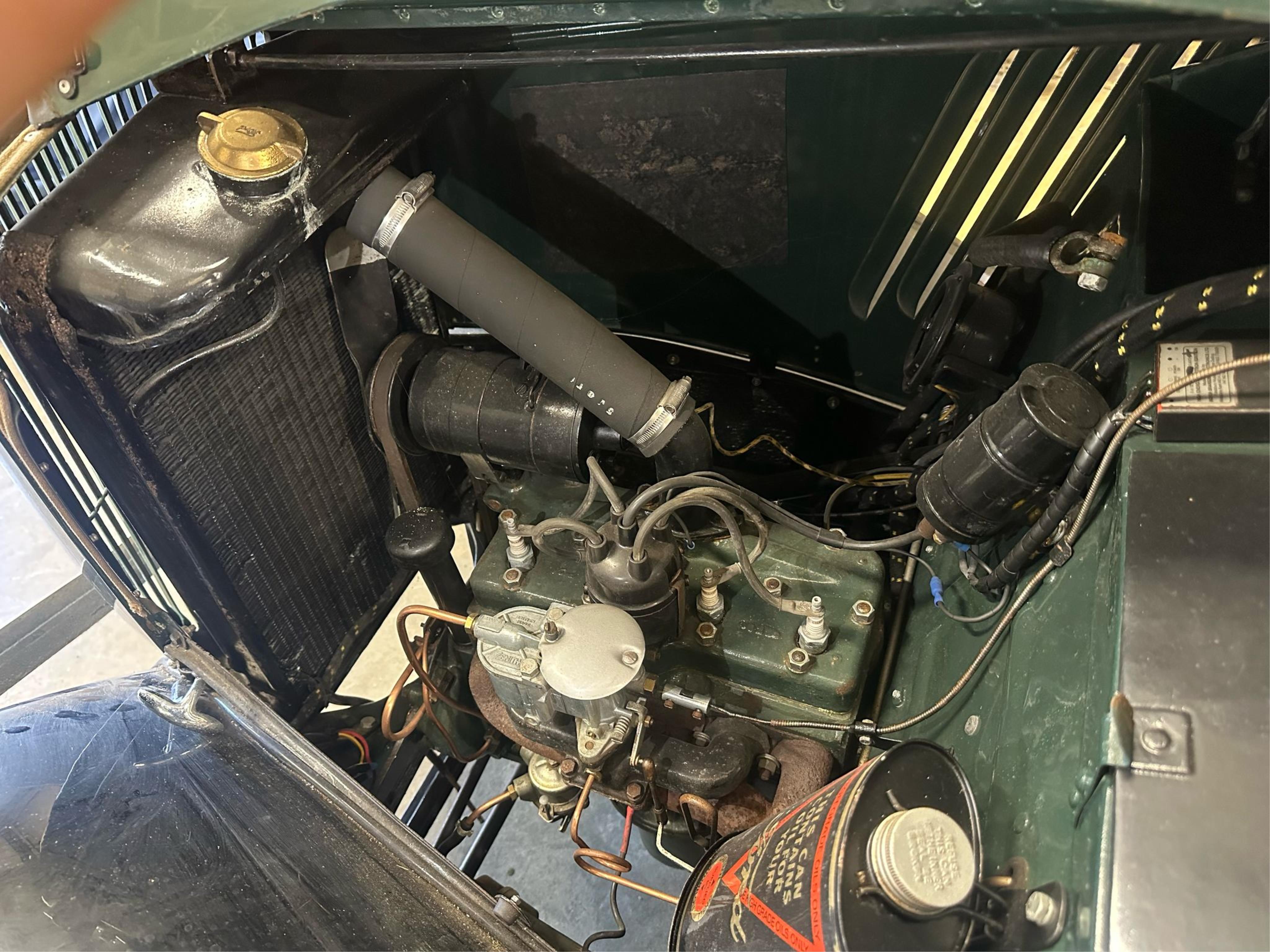 A 1936 Ford Model Y saloon, reg. no. CYM868, 885cc, dark green, odometer showing 93,057 miles. Restored by the late owner, to a very high standard and winner of seven Concours d’Elegance awards
